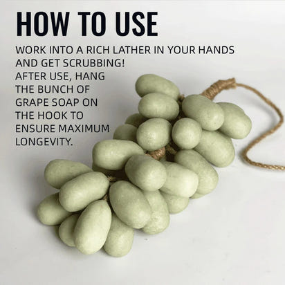 Organic Handmade Grape-Shaped Soap