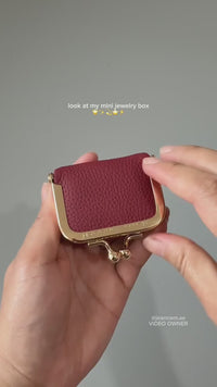 Elegant Leather Mini Jewelry Case™